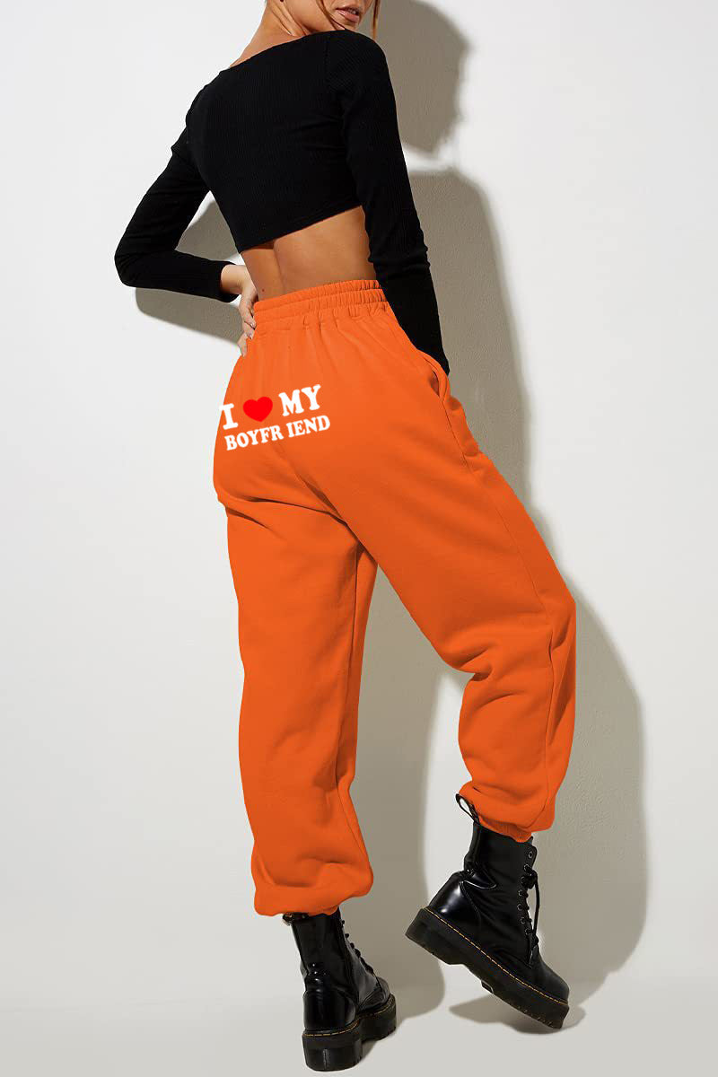 "My Boyfriend Printed Casual Sweatpants for Men & Women"