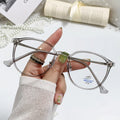 Fashionable Anti-Blue Light Oval Glasses for Students