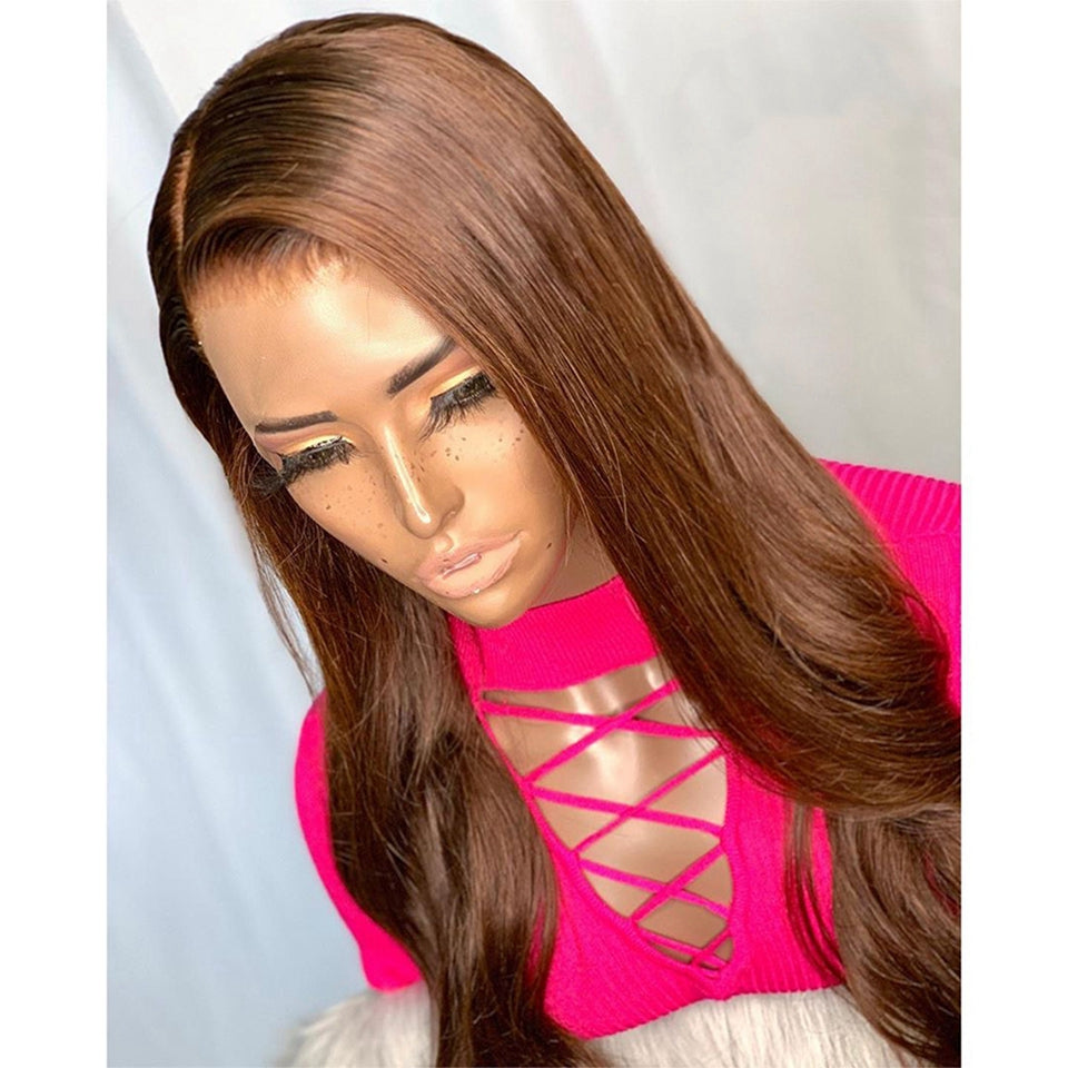 Solid Color Mid-Length Curly Wig for Women