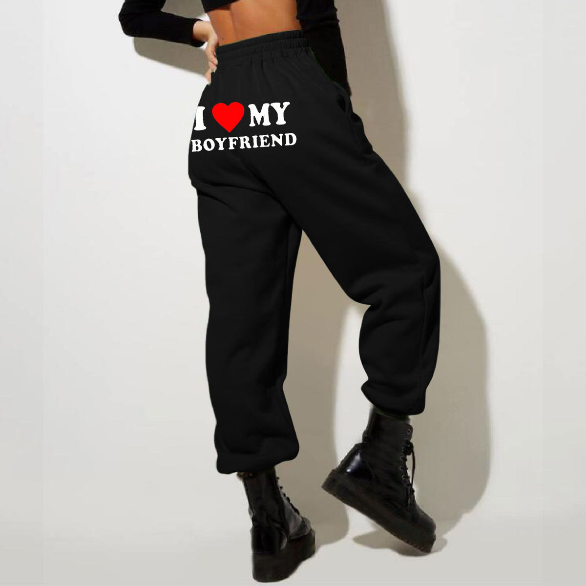 "My Boyfriend Printed Casual Sweatpants for Men & Women"