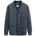 Men's Thick V-Neck Knitted Cardigan for Autumn Winter