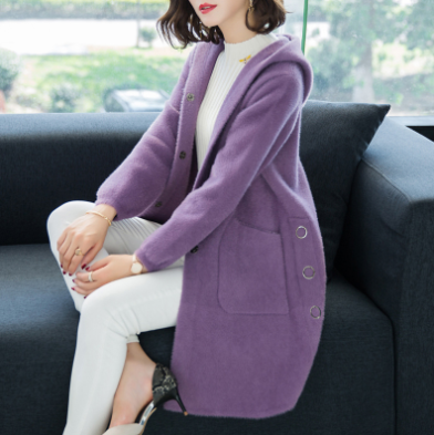 New Double-Sided Cashmere Butterfly Embroidered Coat