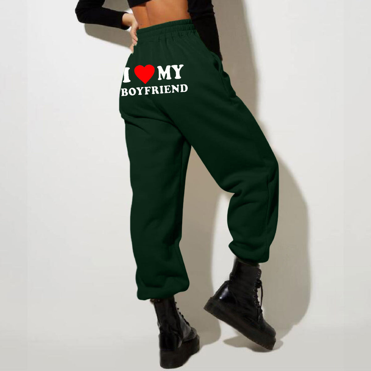 "My Boyfriend Printed Casual Sweatpants for Men & Women"