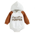 Infant Color Matching Hooded Jumpsuit for Ages 0-2