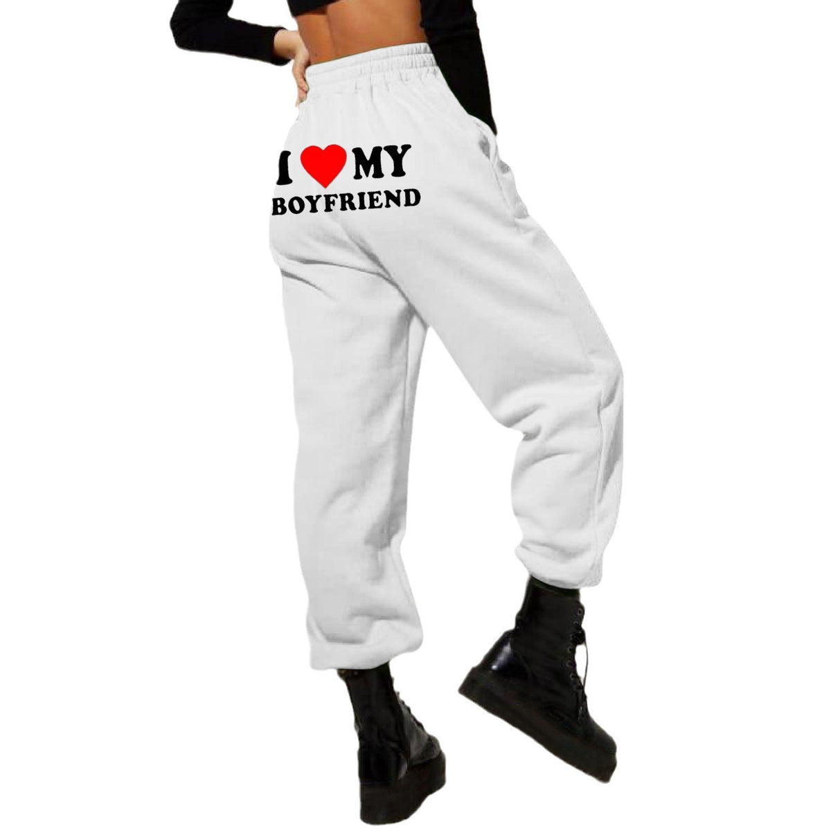 "My Boyfriend Printed Casual Sweatpants for Men & Women"