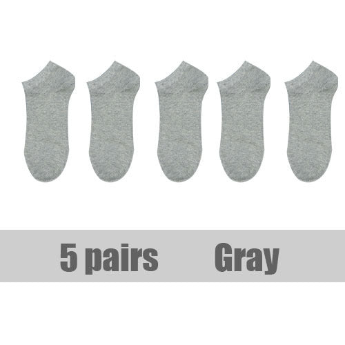 5 Pairs Women's Breathable Cotton Ankle Sports Socks