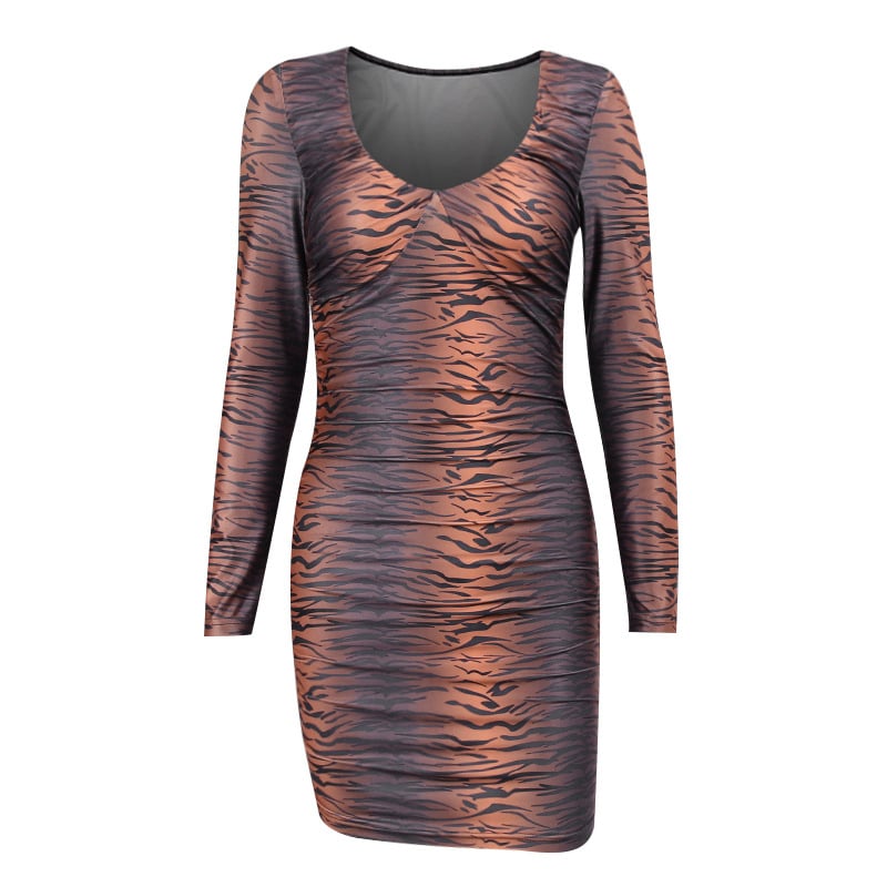 Women's Autumn Low-Neck Slim Fit Hip Skirt