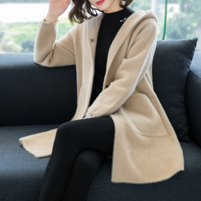 New Double-Sided Cashmere Butterfly Embroidered Coat