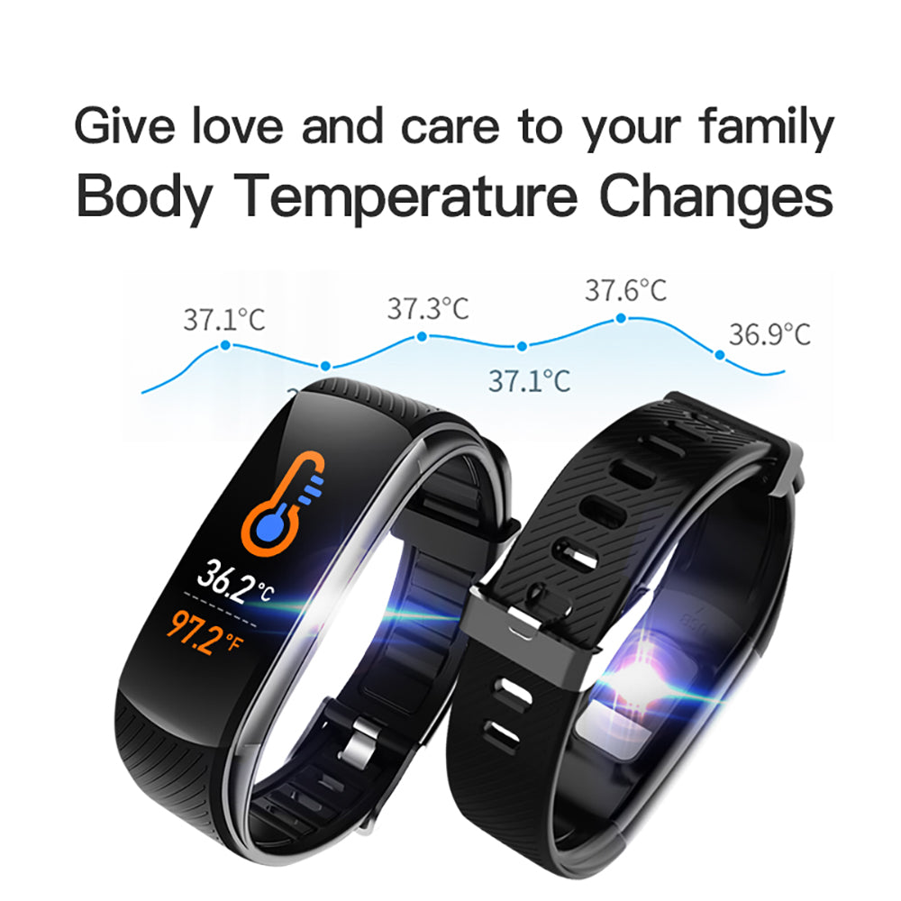 Waterproof Fitness Tracker with Heart Rate and Blood Pressure