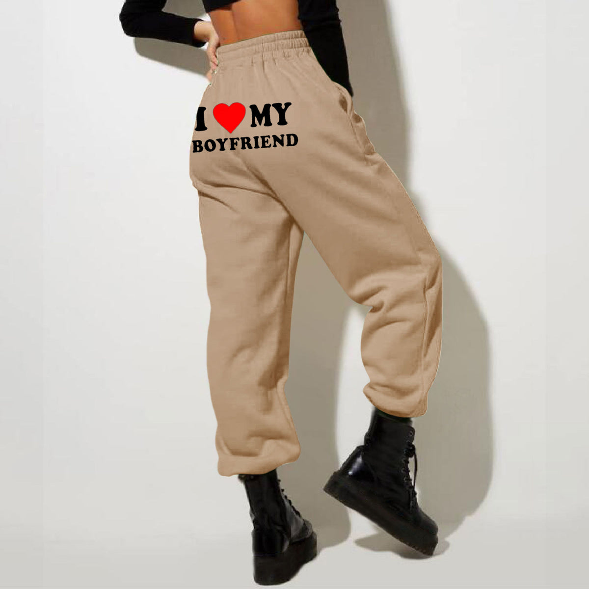"My Boyfriend Printed Casual Sweatpants for Men & Women"